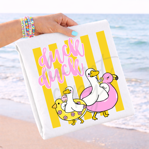 Parker & Jo™ Design Co. | Duck, Duck, Goose pink yellow png