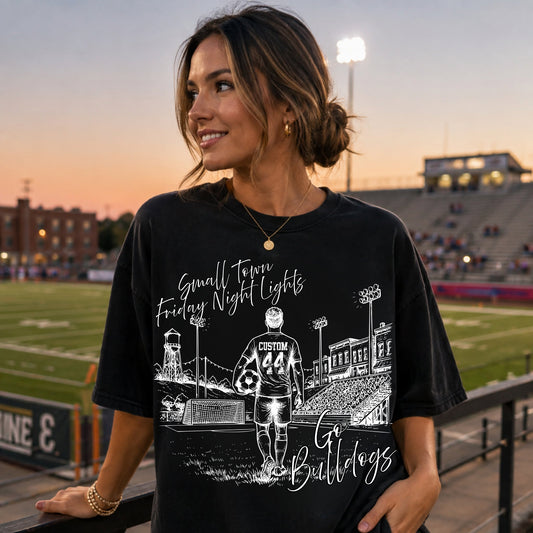 Soccer (male and female) Friday Night Lights Editable Template | *blank mockup included