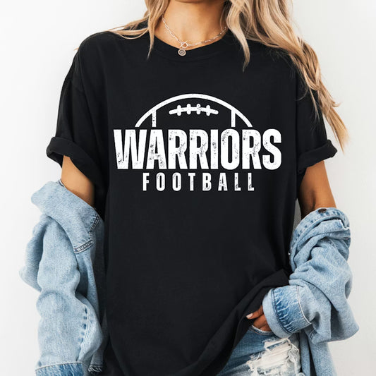 distressed football editable canva template