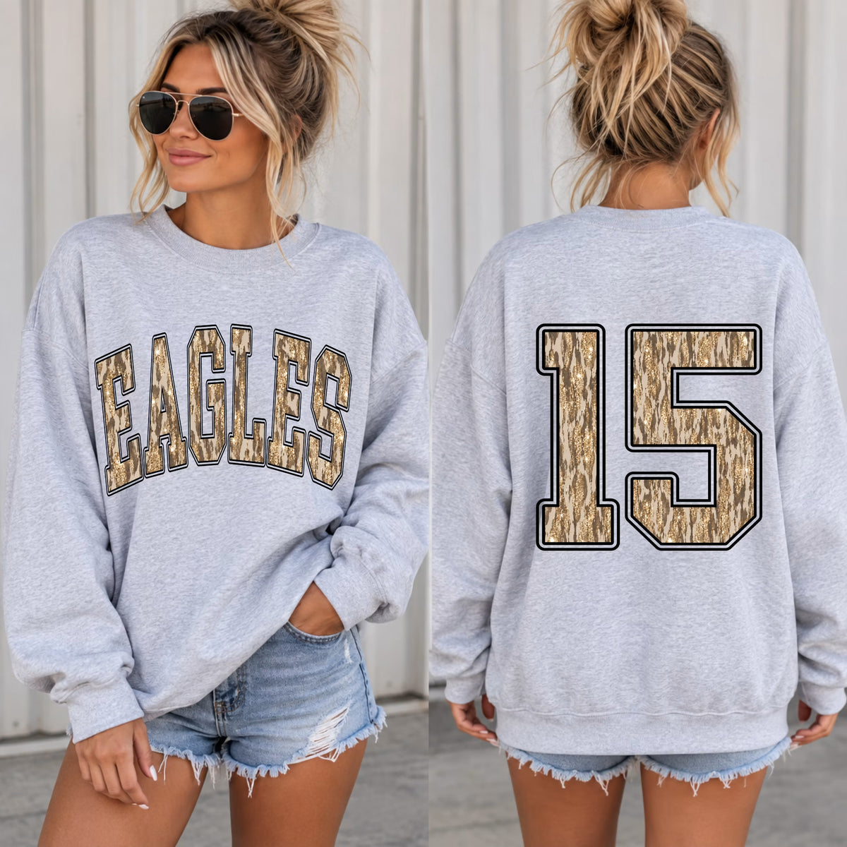 Glitter Camo Numbers Editable Template | *blank mockup included