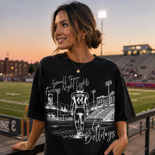 Small Town Friday Night Lights Editable Template  | *Blank Mockup Included