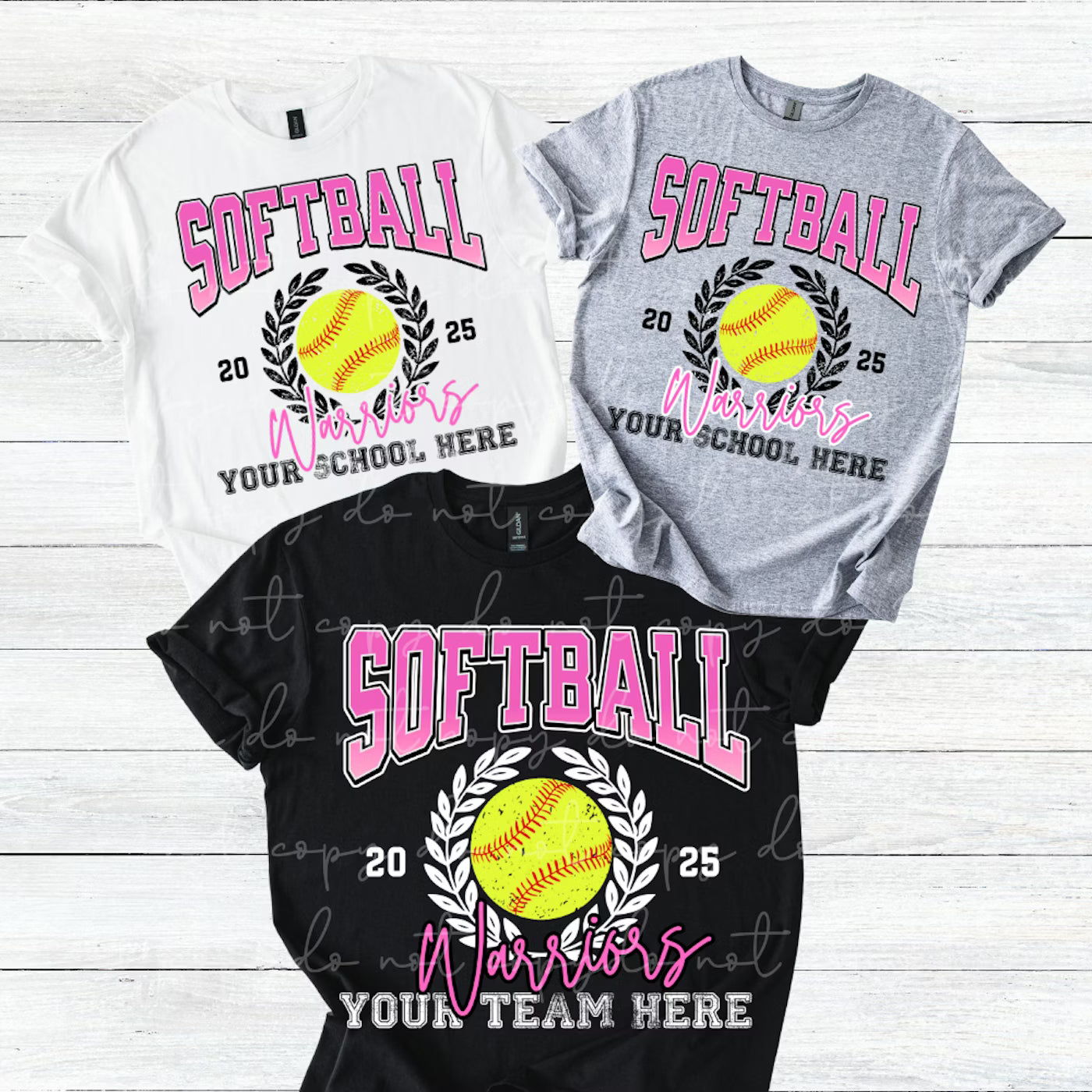 Softball Wreath Editable Canva Template