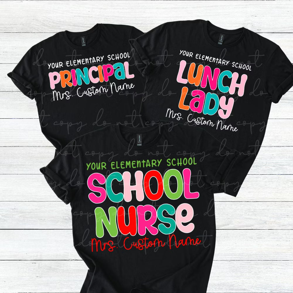 Custom School Bubble Font Editable Canva Template