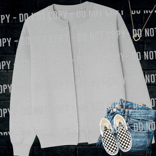 Grey Split Sweatshirt Mockup