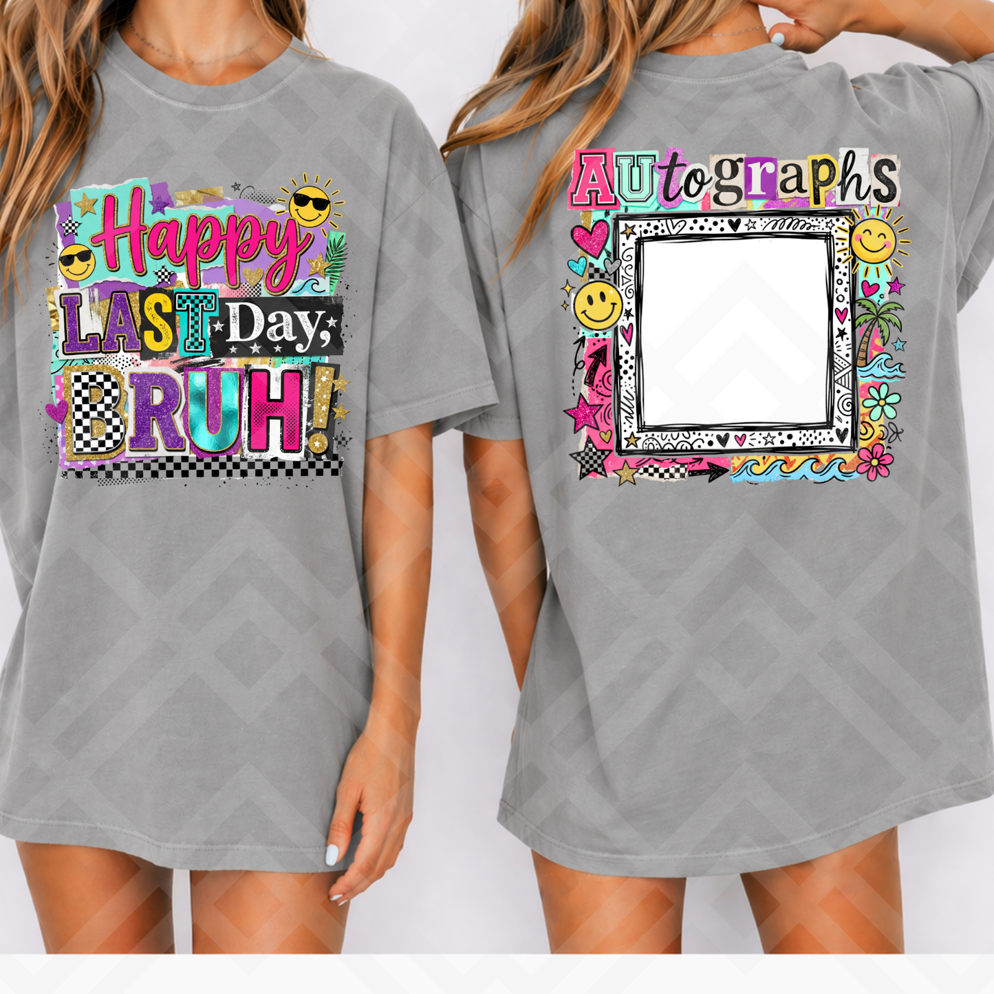 HAPPY LAST DAY OF SCHOOL + AUTOGRAPHS 2 PNGS