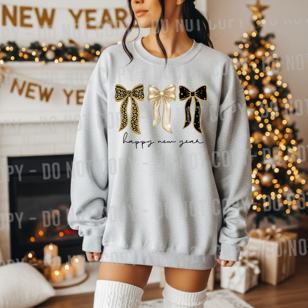 Happy New Year Bows png