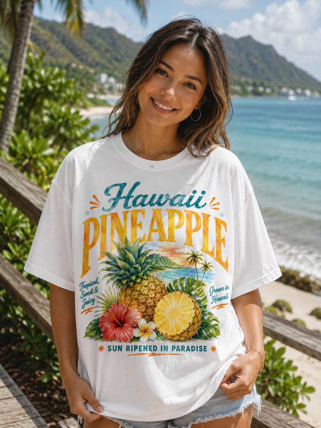 HAWAII PINEAPPLES WATERCOLOR PNG