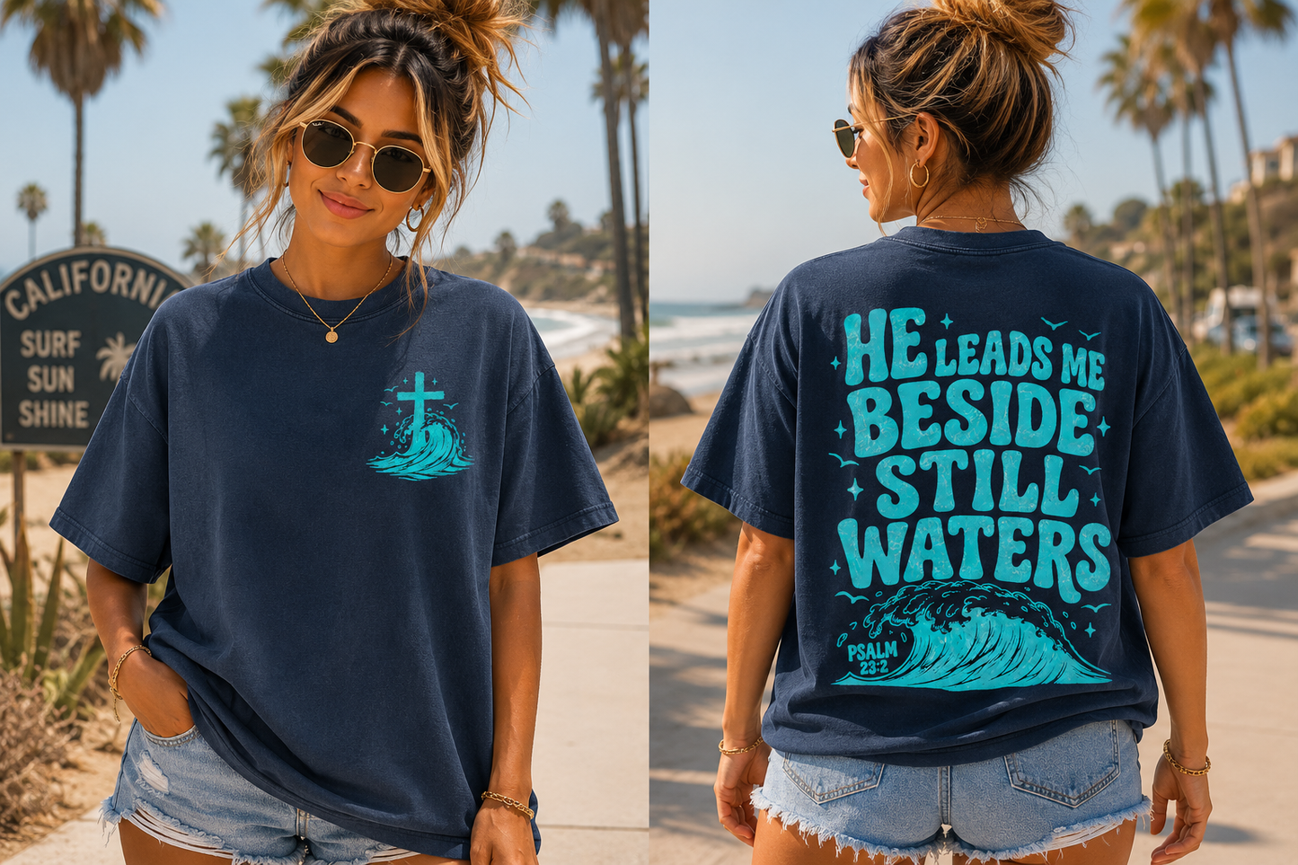 HE LEADS ME BESIDE STILL WATERS - 2 PNGS