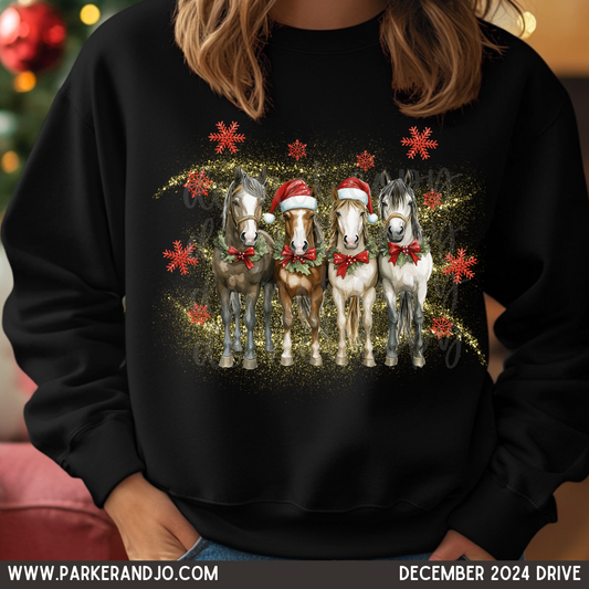 Holiday Horses PNG