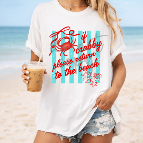 Parker & Jo™ Design Co. | If crabby please return to the beach png