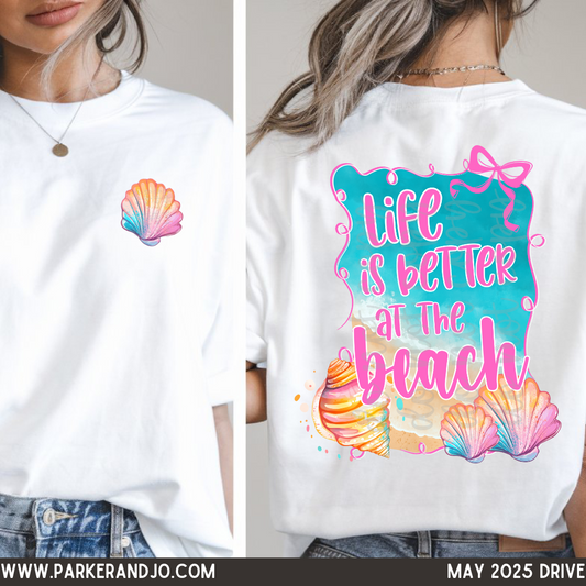 Life is Better at the Beach - Includes pocket image and back image png