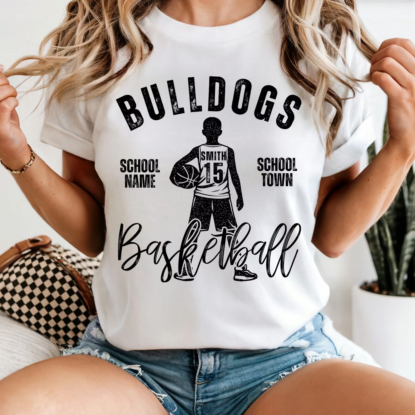 Vintage Basketball Team Editable Canva Template