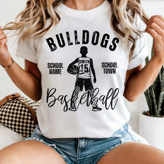 Vintage Basketball Team Editable Canva Template