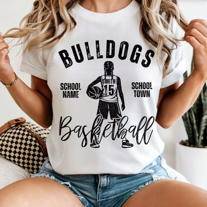 Vintage Basketball Team Editable Canva Template