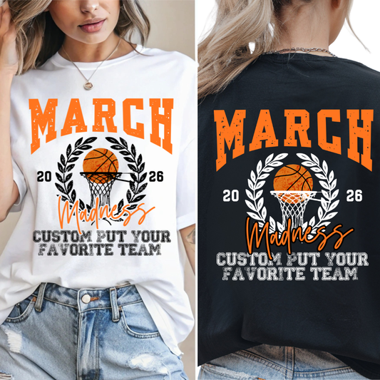 March Madness Basketball Editable Canva Template