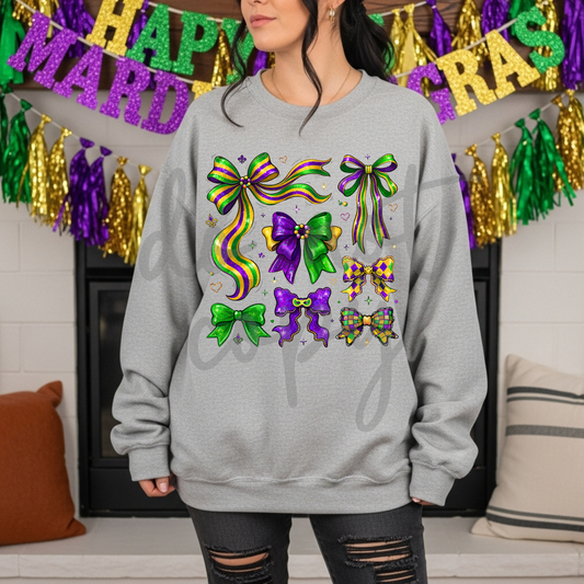 Mardi Gras Bows Stacked png