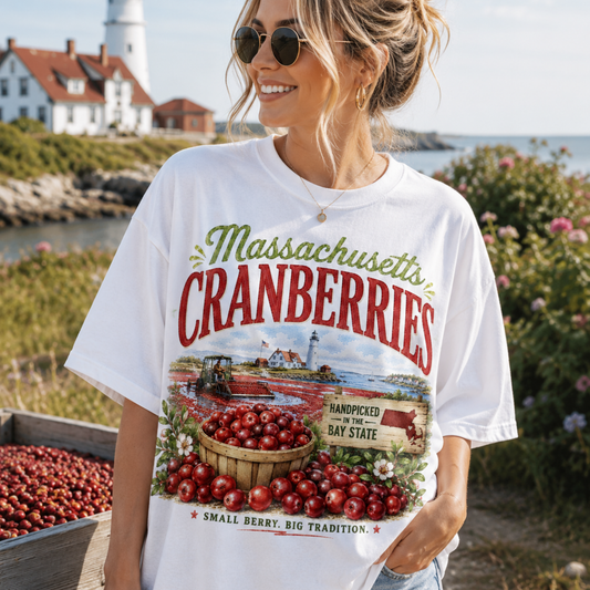 MASSACHUSETTS CRANBERRIES WATERCOLOR PNG