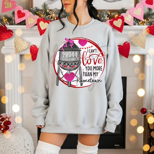 I CANT LOVE YOU MORE THAN MY HOMETOWN CUSTOM ZIP CODE EDITABLE CANVA TEMPLATE