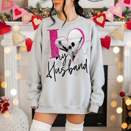 I Love My Photo Heart Frame Editable Canva Template