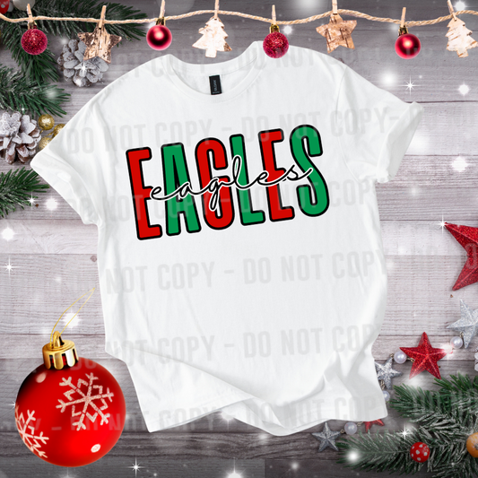 red green mascot letters editable canva template