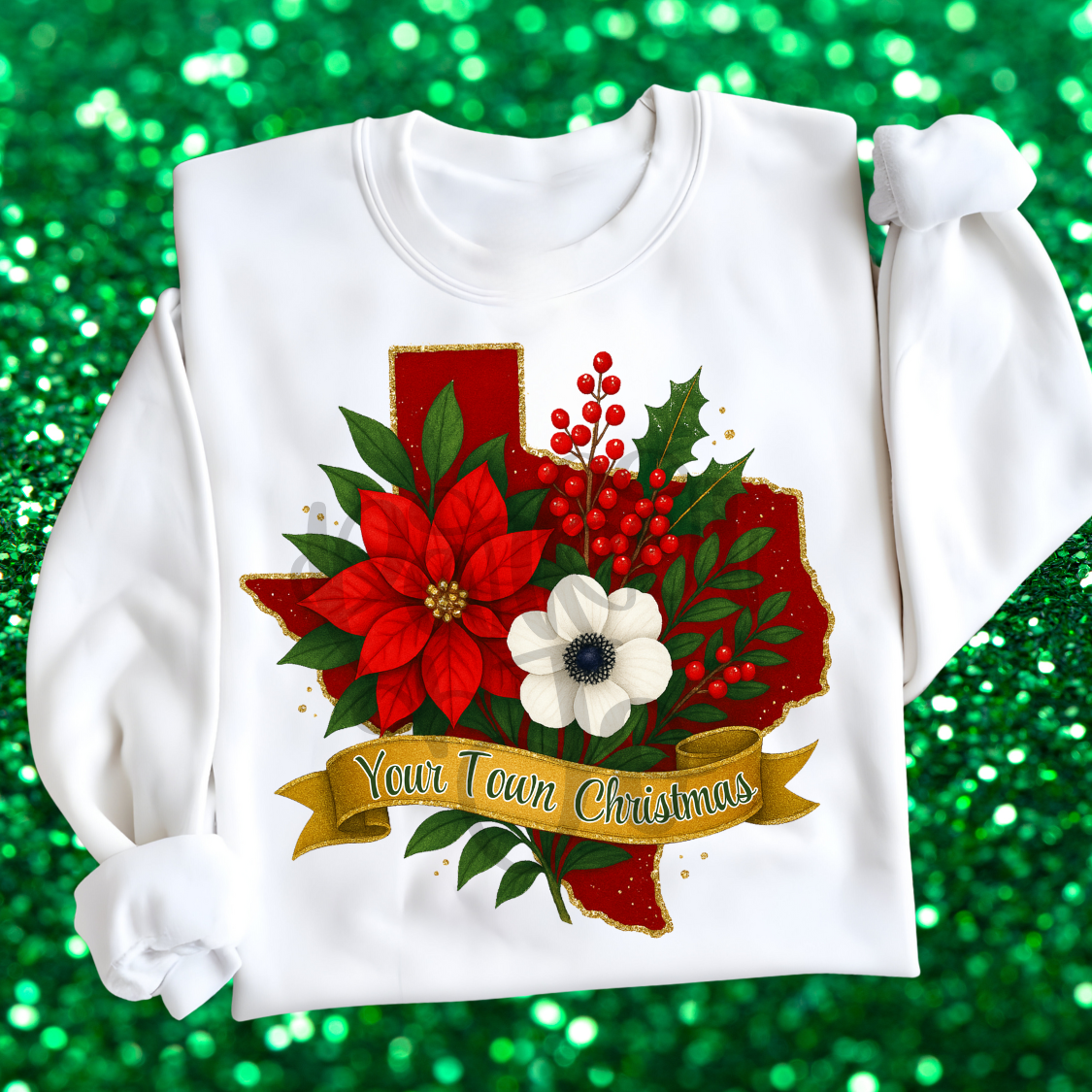 Texas Christmas Canva Template