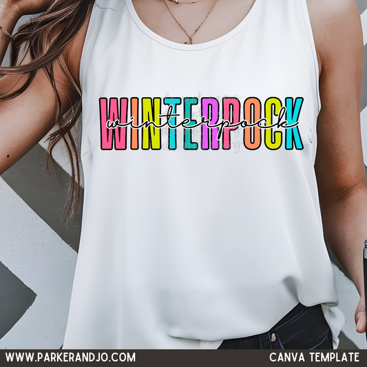 Colorful Words Canva Template