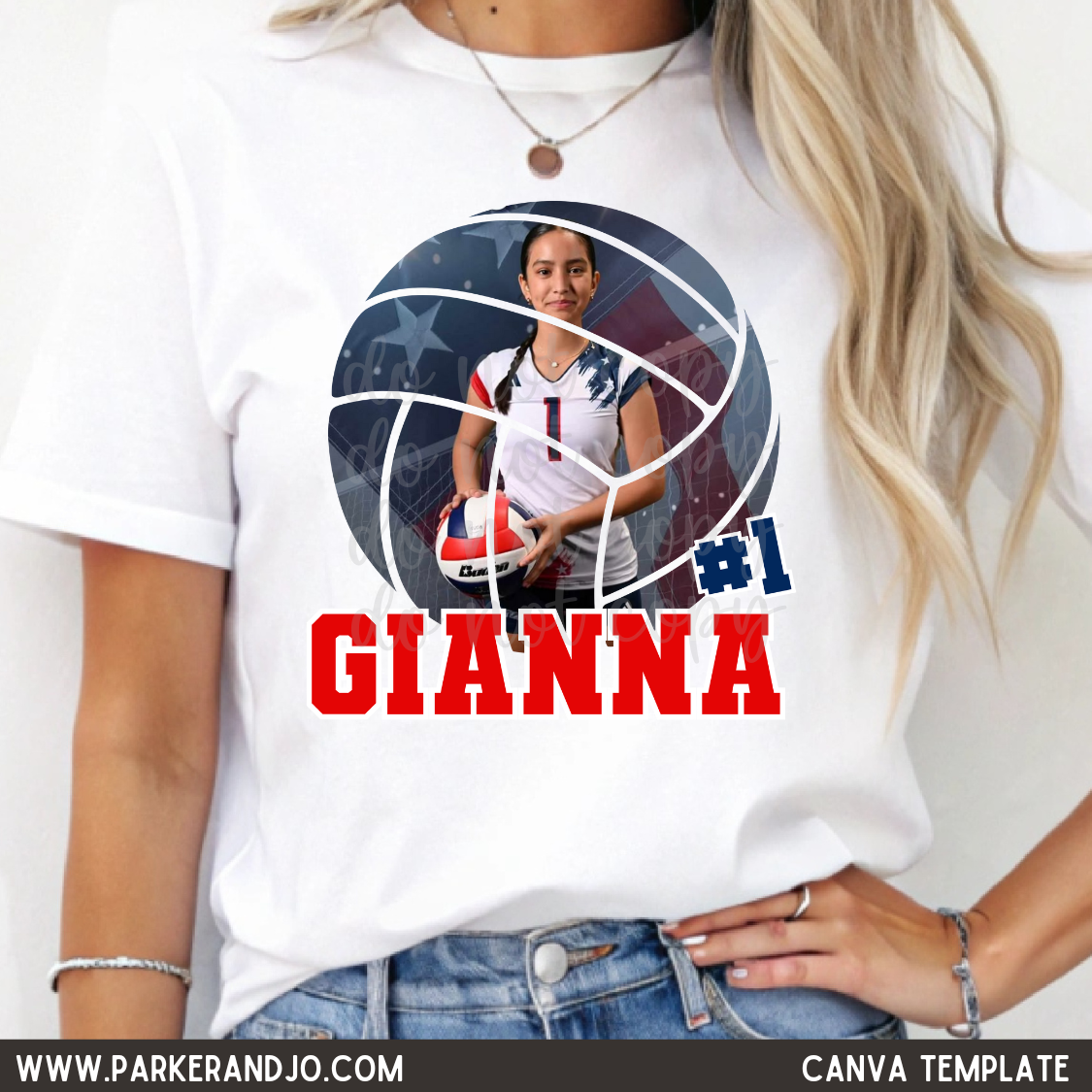 Volleyball Photo Canva Template