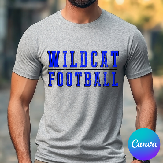 Men's Varsity Line Canva Template