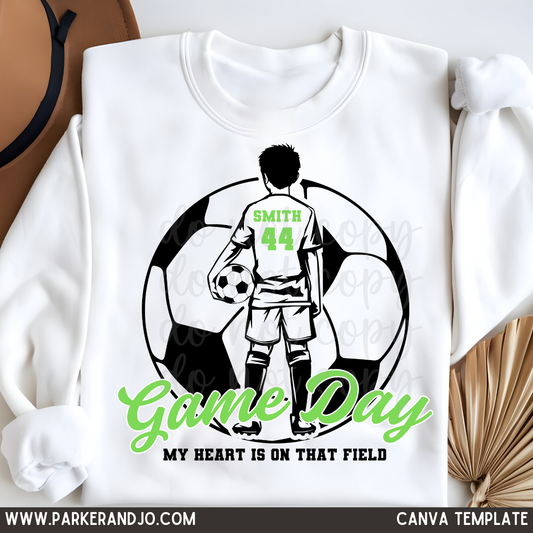 Soccer Boy Canva Template