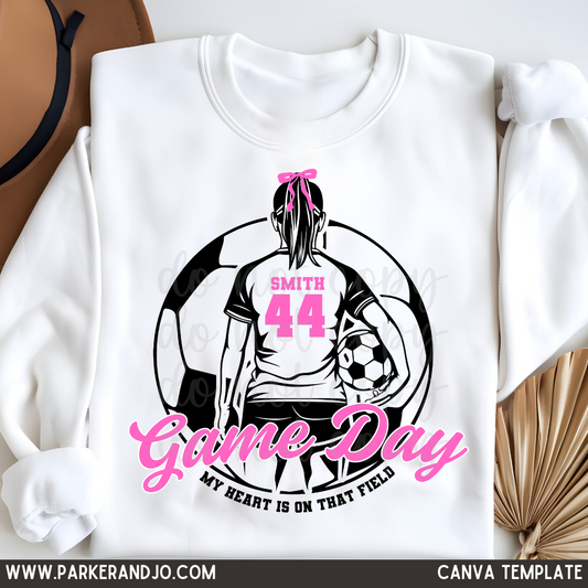 Soccer GIRL Canva Template