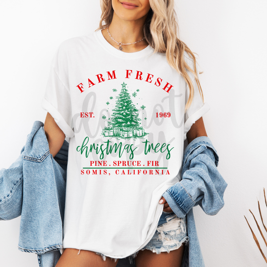 Farm Fresh Christmas Trees Canva Template