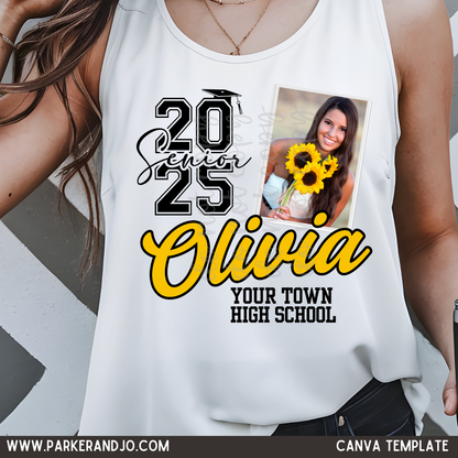 Senior 2025 Polaroid Canva Template