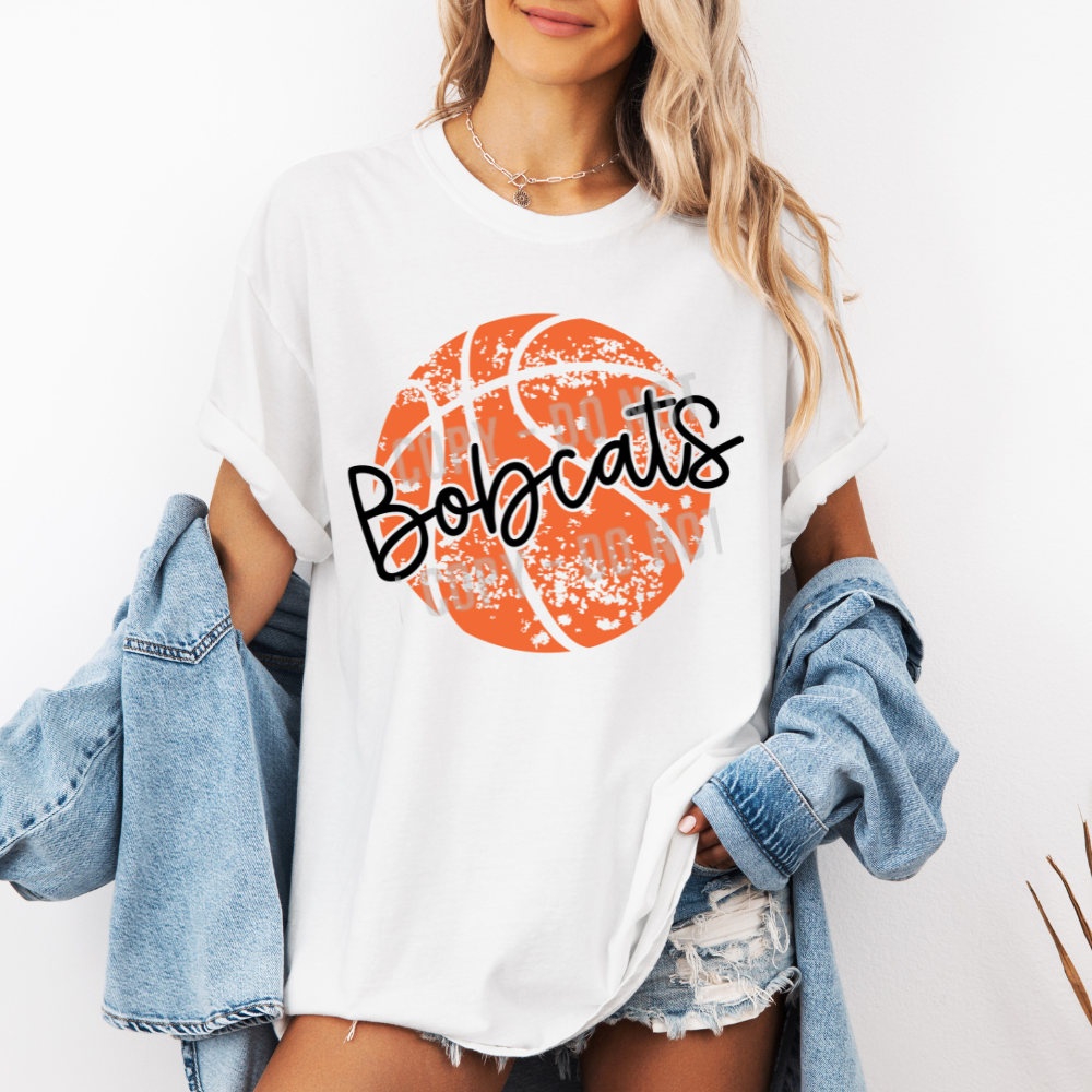 Distressed Basketball Editable Canva Template
