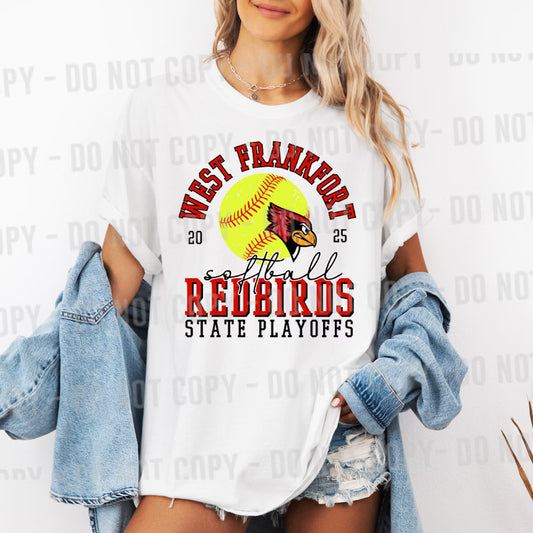 Softball State Playoffs Editable Canva Template