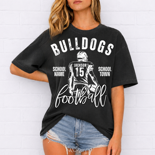 Vintage Football Team Custom Editable Template