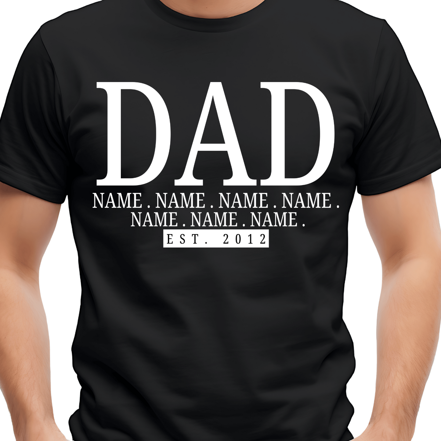 Father’s Day Names + Est. Date Editable Template