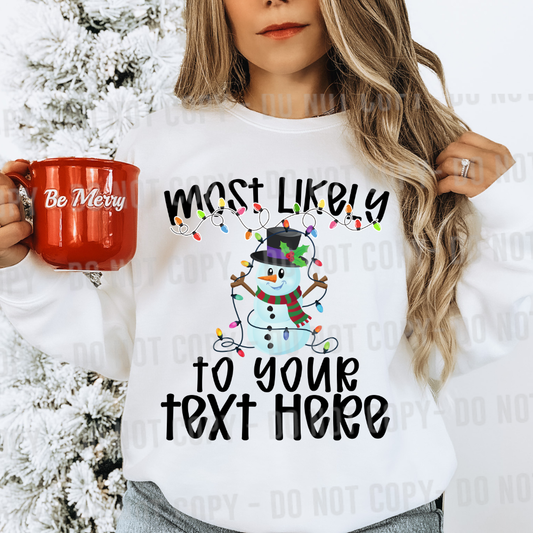 MOST LIKELY to christmas editable canva template
