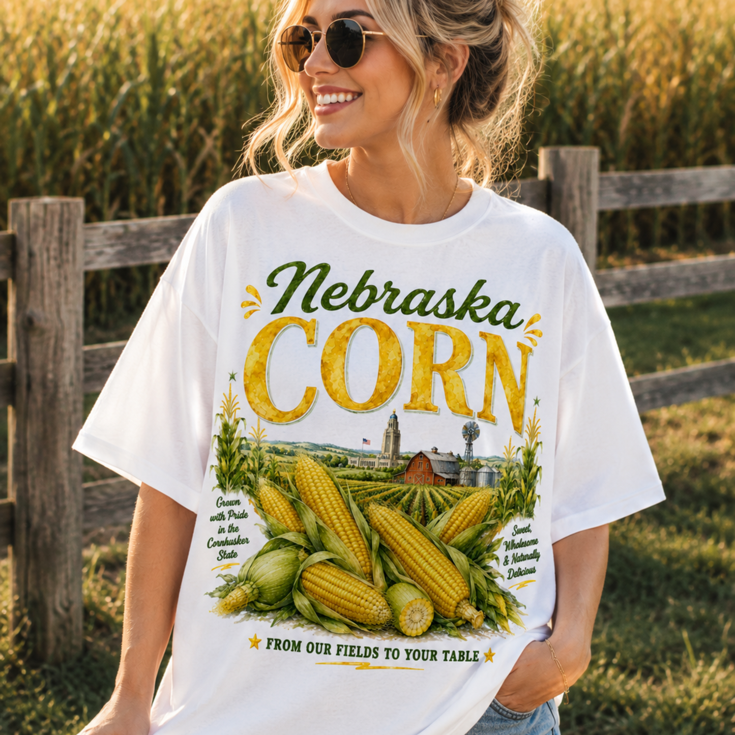 NEBRASKA CORN WATERCOLOR PNG