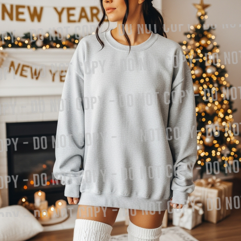 New Years Gildan Ash Crewneck Mockup