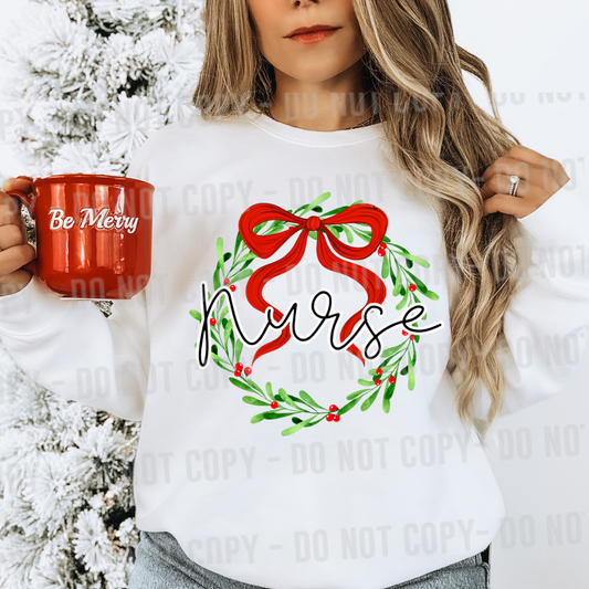 custom Christmas wreath editable canva template