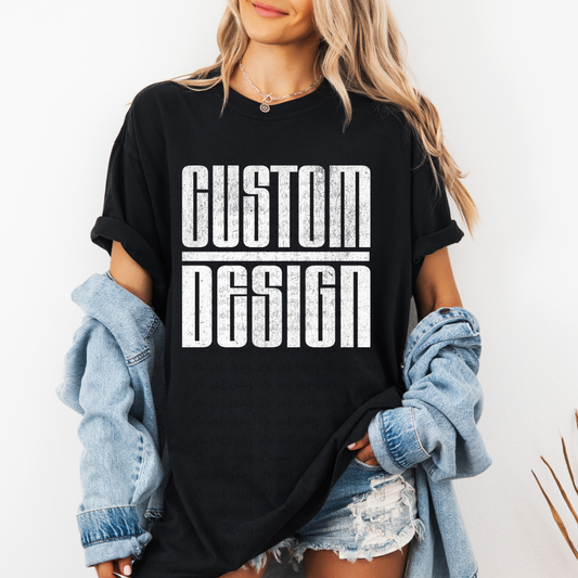 CUSTOM PNG - Distressed letters