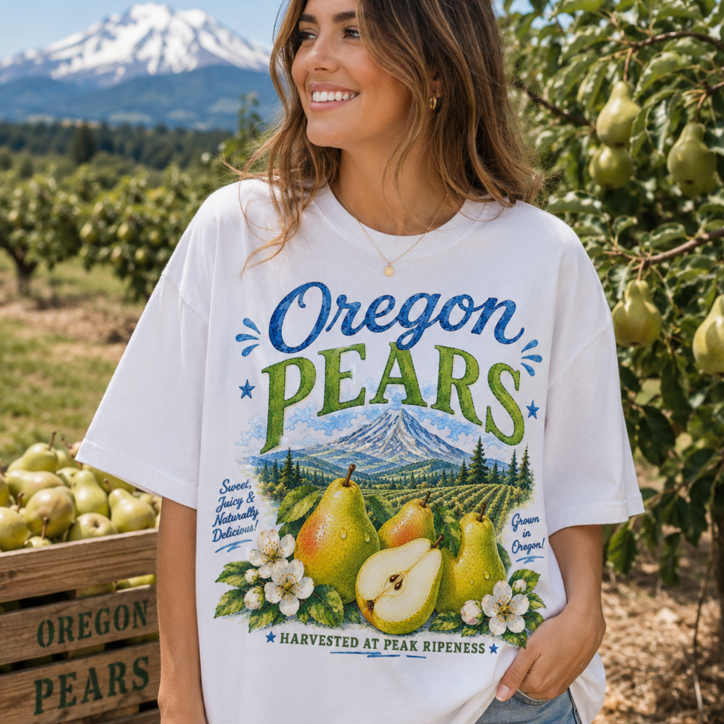 OREGON PEARS WATERCOLOR PNG