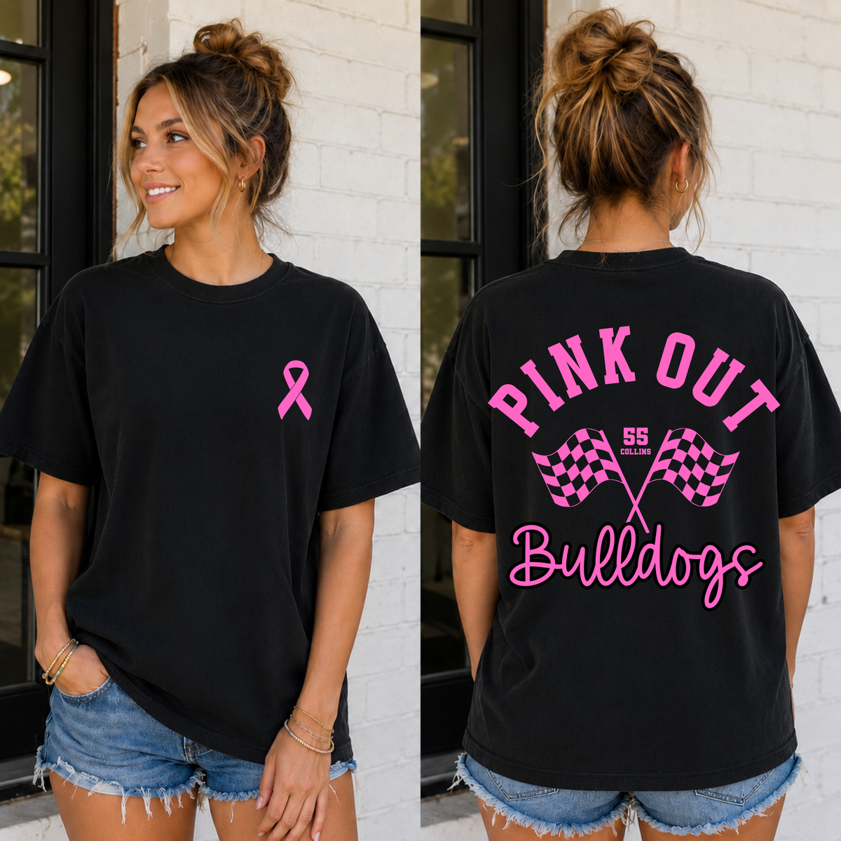 PINK OUT RACING EDITABLE TEMPLATE | *blank mockup included