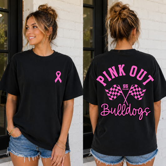 PINK OUT RACING EDITABLE TEMPLATE | *blank mockup included