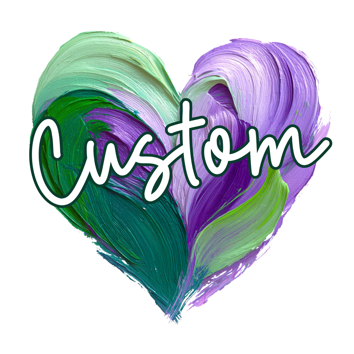 Painted Hearts Editable Templates