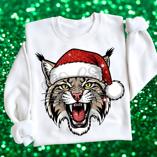 Bobcat Santa Mascot png