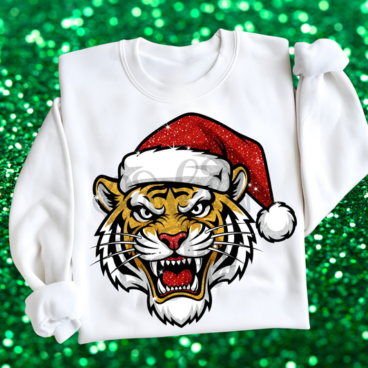 Santa Tiger Mascot png