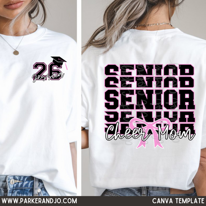 Senior Cheer Mom Canva Template