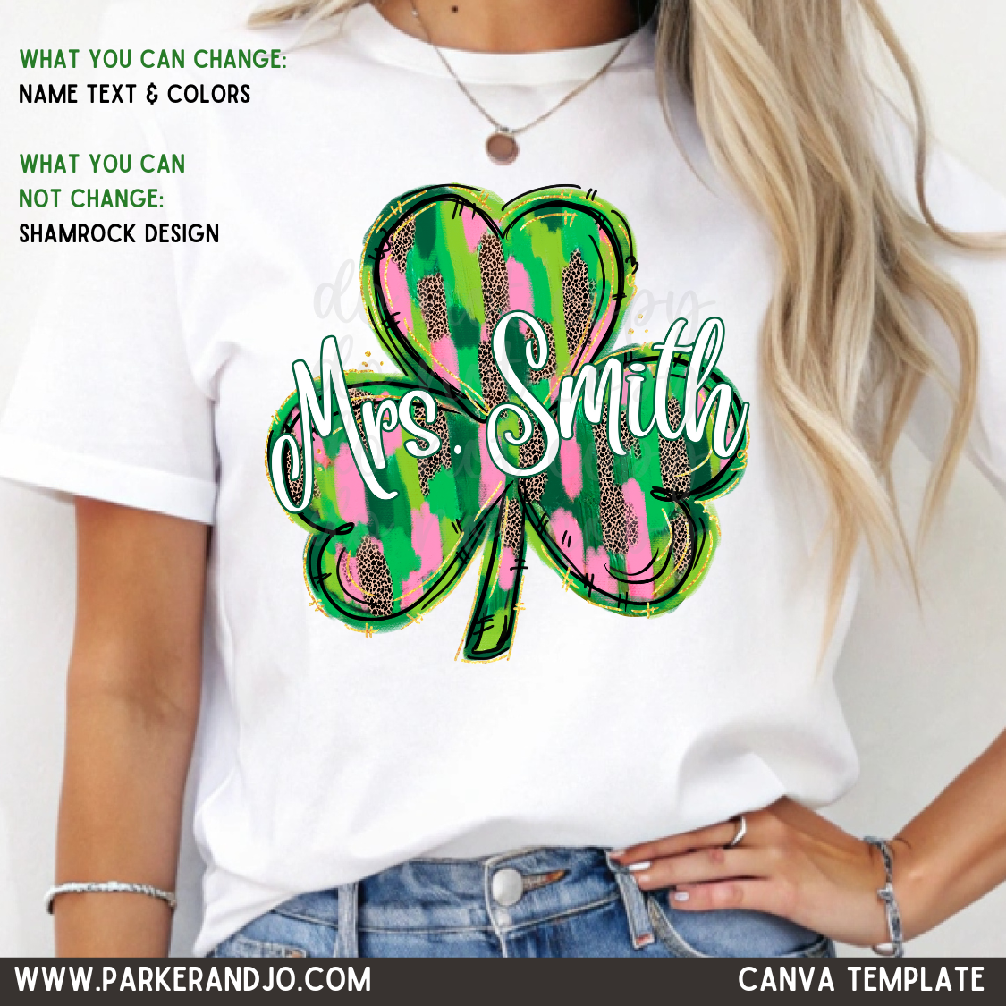 Custom Shamrock Canva Template