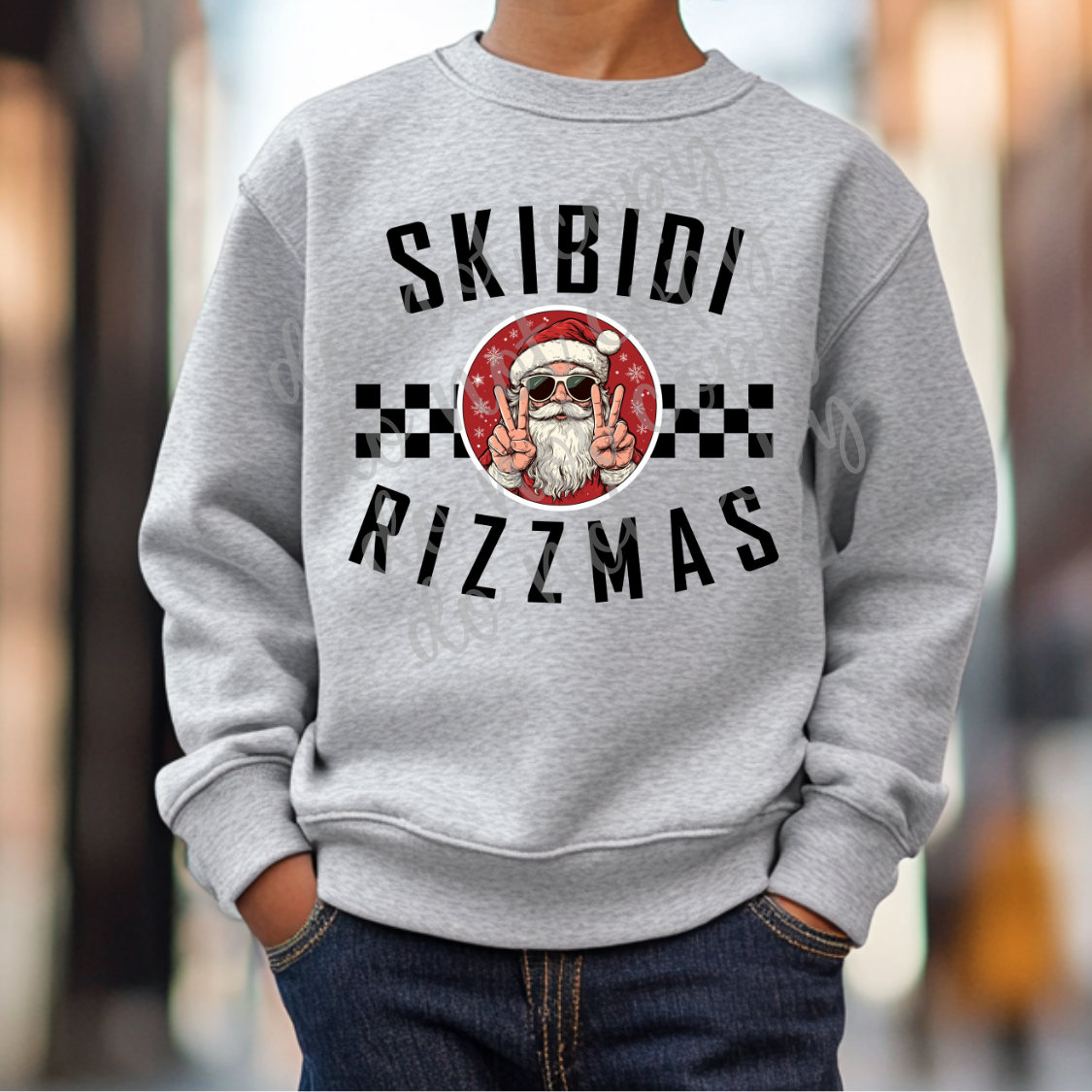 Skibidi Rizzmas Santa PNG